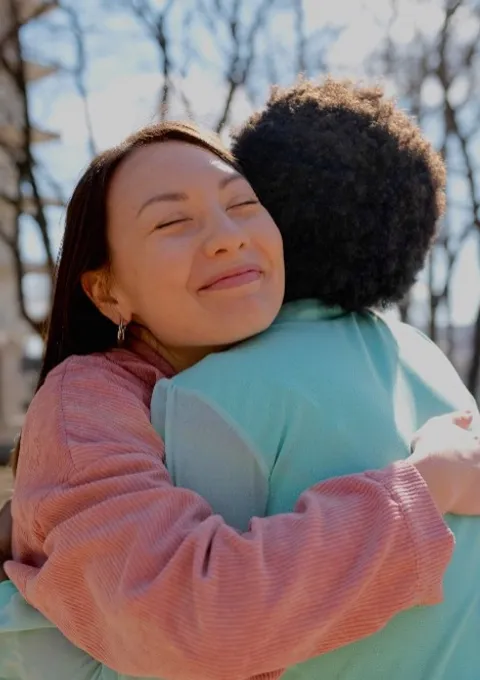 Students supporting each other